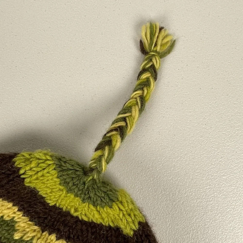 Knit Wool Fleece Lined Beanie Sherpa Winter Stocking Cap Hat Olive Unisex OS